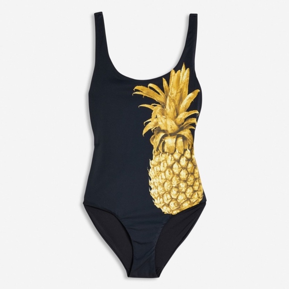 Anthropologie Other - Final Sale One Piece Pineapple Swimsuit Small Onia